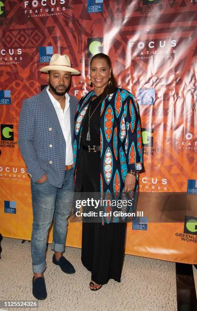 Columbus Short and Kim Ogletree attend the Greenlight Women For Black History Month Brunch Celebration at The London on February 17, 2019 in West...