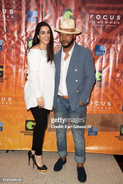 Aida Short and Columbus Short attend the Greenlight Women For Black History Month Brunch Celebration at The London on February 17, 2019 in West...