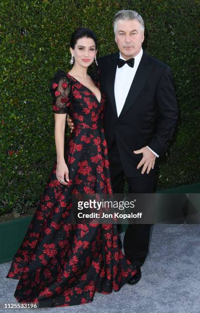Hilaria Baldwin and Alec Baldwin attend 25th Annual Screen Actors Guild Awards at The Shrine Auditorium on January 27, 2019 in Los Angeles,...
