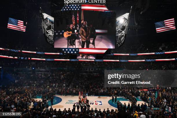 Anthony Hamilton performs before the 2019 NBA All-Star Game on February 17, 2019 at the Spectrum Center in Charlotte, North Carolina. NOTE TO USER:...