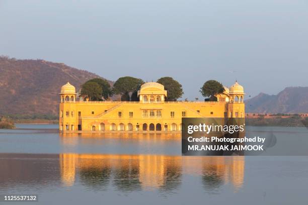 jal mahal in rajasthan state of india - jal mahal stock pictures, royalty-free photos & images
