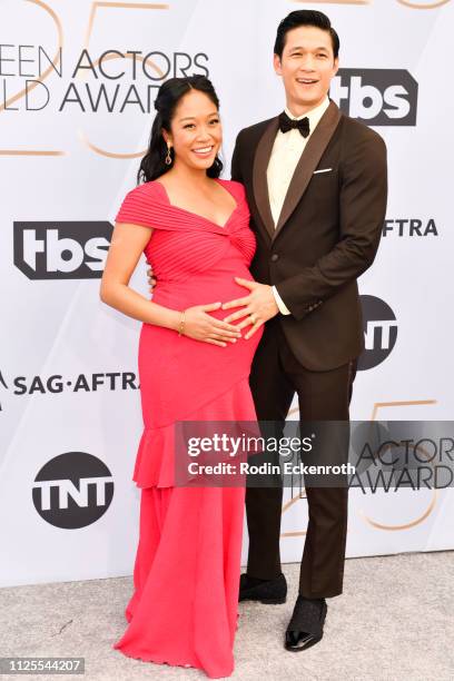 Shelby Rabara and Harry Shum Jr. Arrive at 25th Annual Screen Actors Guild Awards The Shrine Auditorium on January 27, 2019 in Los Angeles,...