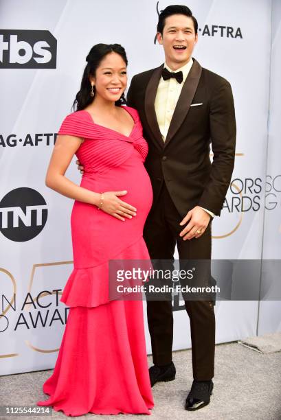 Shelby Rabara and Harry Shum Jr. Arrive at 25th Annual Screen Actors Guild Awards The Shrine Auditorium on January 27, 2019 in Los Angeles,...