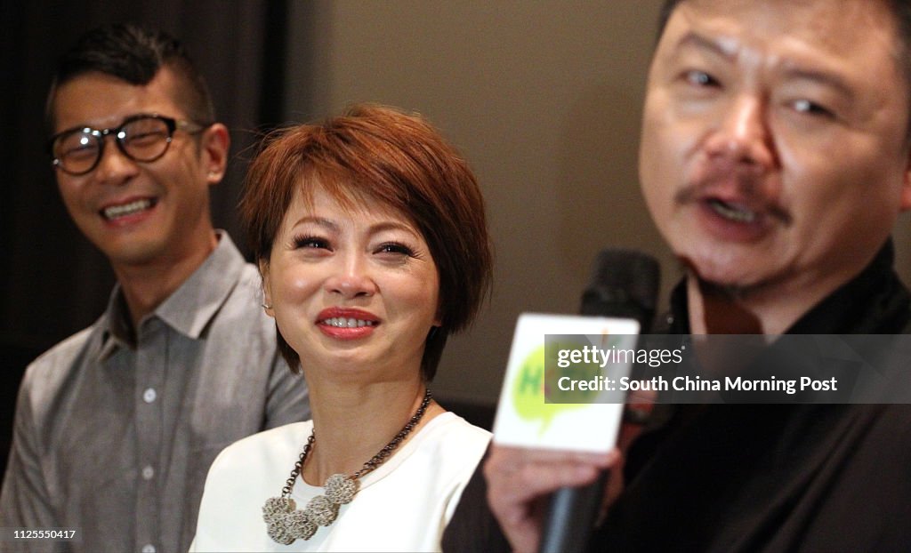 (L-R) Lawrence Chou, Lau Yuk-chui and Ai Wai took up "The Challenge" given by HKTV boss Ricky Wong (not in this picture) to explore Hang Son Doong in Vietnam. 25JUN13