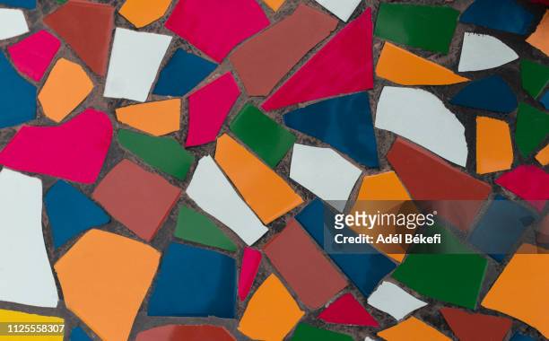 colorful mosaic floor - moroccan tile stock pictures, royalty-free photos & images