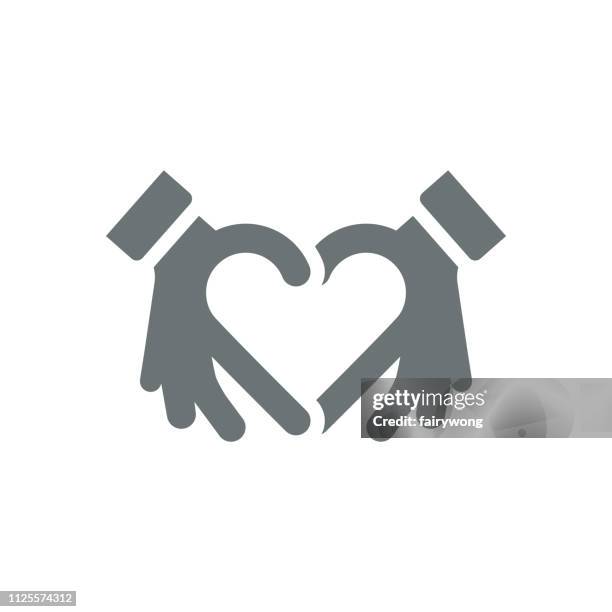 hands making heart shape - making heart shape with hands stock illustrations