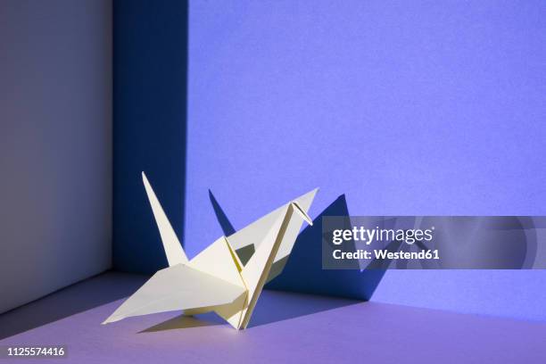 origami, cranes - origami a forma di gru foto e immagini stock