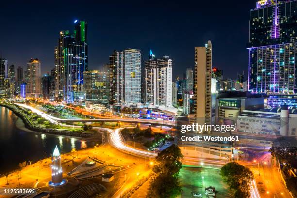 panama, panama city, skyline - panama city stock pictures, royalty-free photos & images