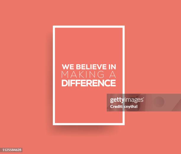 Make A Difference Lettering 11 Make A Difference Words High Res Illustrations - Getty Images