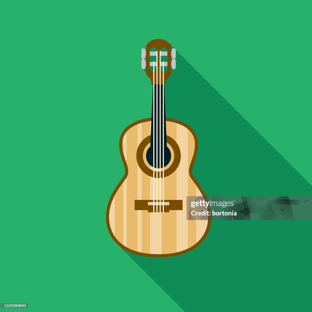 Cavaquinho Guitar Brazil Icon
