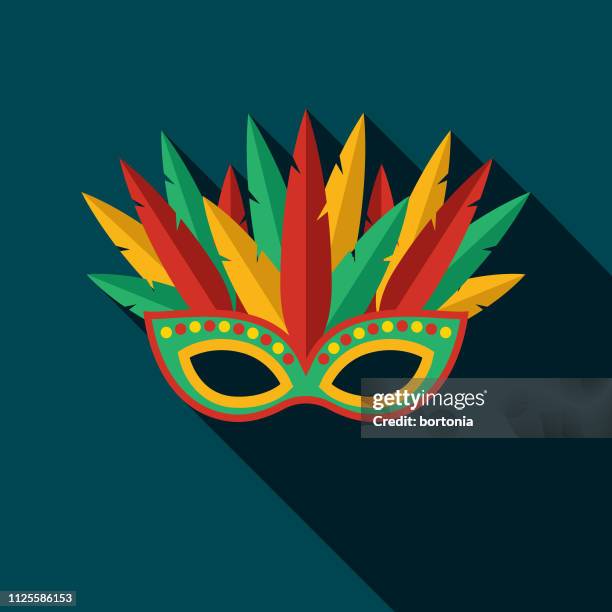 ilustraciones, imágenes clip art, dibujos animados e iconos de stock de icono de brasil de máscara de carnaval - carnaval
