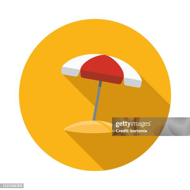 stockillustraties, clipart, cartoons en iconen met strand paraplu brazilië pictogram - beach umbrella