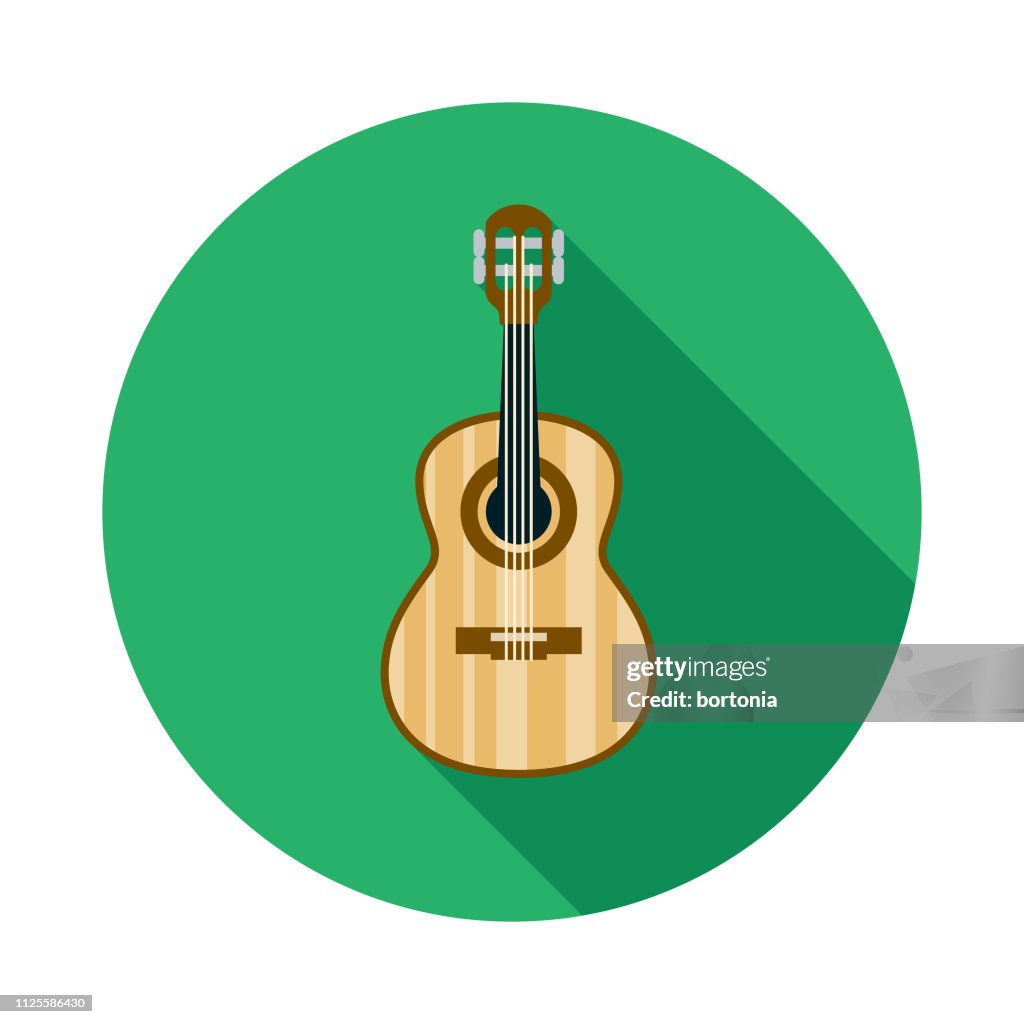 Cavaquinho Guitar Brazil Icon