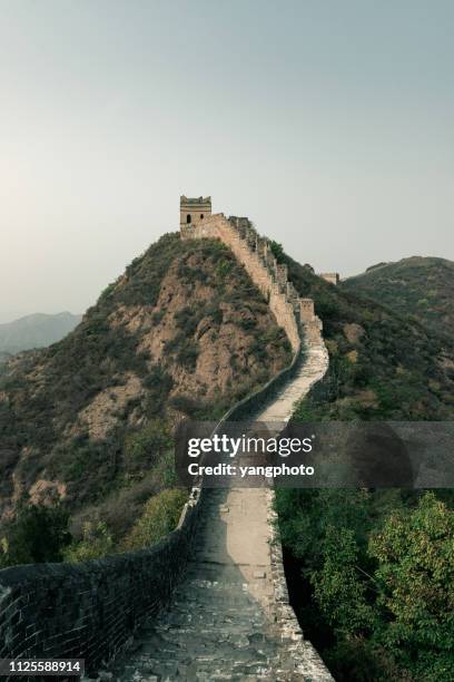 gran muralla - gran muralla china fotografías e imágenes de stock