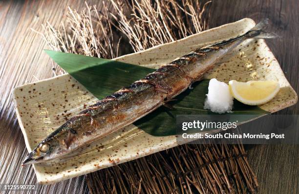 Grilled mackerel pike at Orba Japanese Restaurant, 8/F Bartlock Centre, 3 Yiu Wa Street, Causeway Bay. 08SEP13