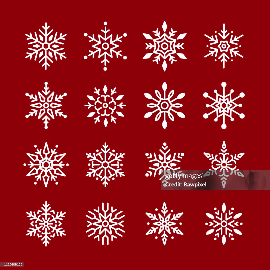 Snowflake Ui Pattern Snowflake Pattern Design Set High-Res Vector Graphic - Getty Images