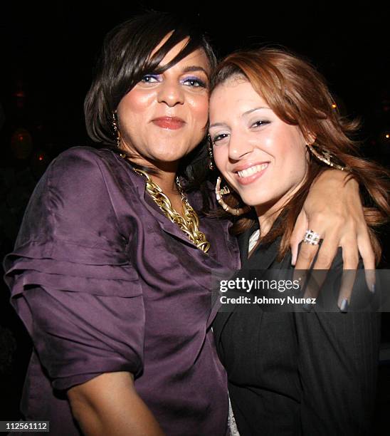 Marsha Ambrosius and Emily King attends VH1 Hip Hop Honors Weekend 2007/ Black Girls Rock! - After Party on October 6, 2007 in New York City, NY.