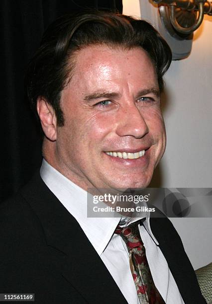 Actor John Travolta visits the cast of "The Rise of Dorothy Hale" Off-Broadway at St. Lukes Theater on October 7, 2007 in New York.