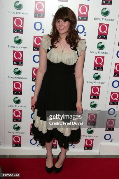 Kate Nash arriving at the Q Awards held at Grosvenor House Hotel on October 8, 2007 in London, England.