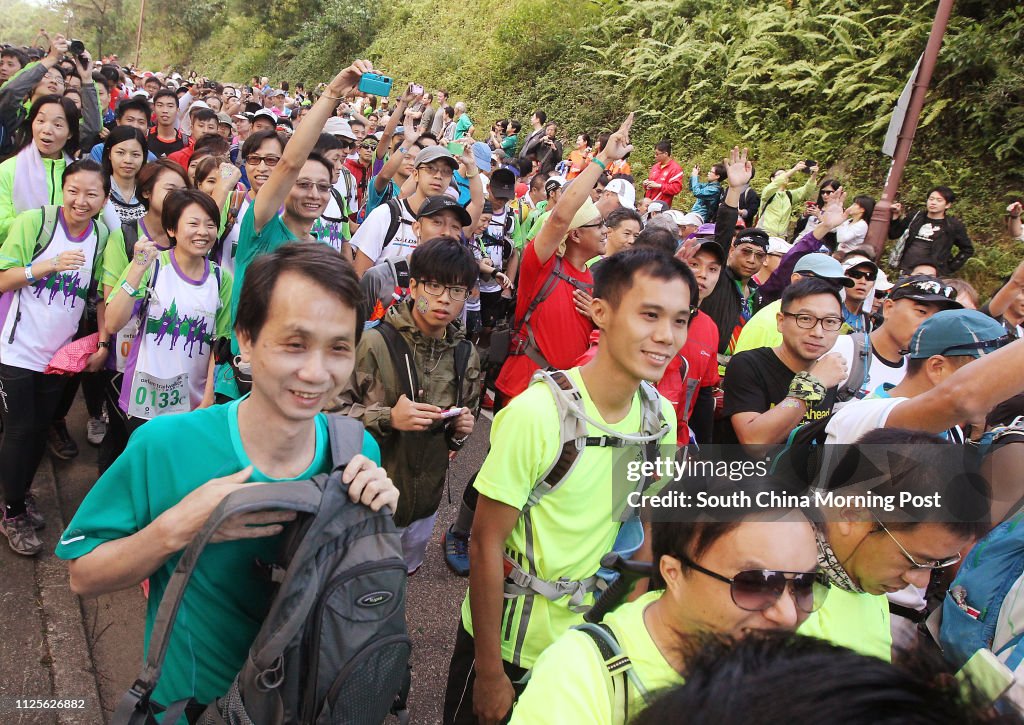 Oxfam Trailwalker 2013 Kick-off ceremony The 100-kilometre race is held at Pak Tam Chung in Sai Kung. 15NOV13