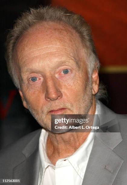 Actor Tobin Bell arrives at the Los Angeles cast and crew screening of Lionsgate's "SAW IV" held at Mann's Chinese 6 Theater in Hollywood, California.