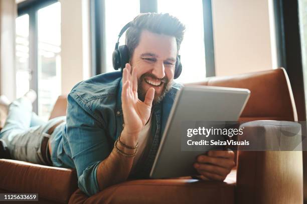 greetings from my couch - zoom date stock pictures, royalty-free photos & images