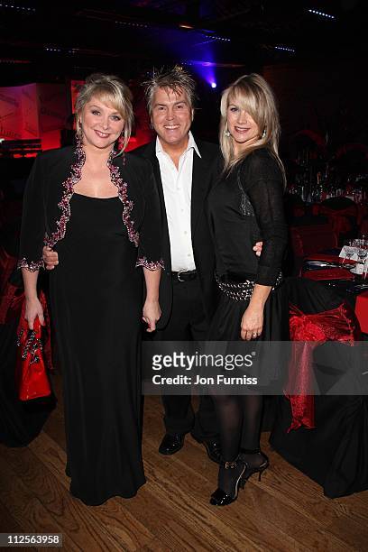 Shelley Preston, Cheryl Baker and Mike Nolan of Bucks fizz attends the The Archant London Press Ball on November 17, 2007 in London.
