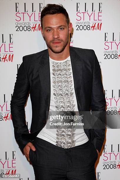 Will Young arrives at the Elle Style Awards 2008 at The Westway on February 12, 2008 in London, England.