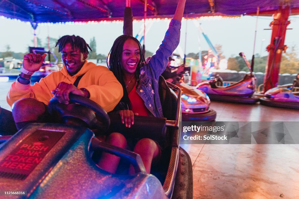Fun at the Fair on Dodgems