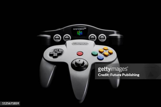 Nintendo 64 video game console and controller , taken on June 22, 2016.