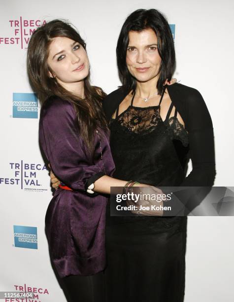 Actress Eve Hewson and Ali Hewson attend the premiere of "The 27 Club" during the 7th Annual Tribeca Film Festival on April 26, 2008 in New York City.