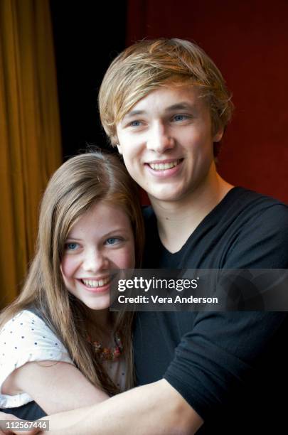 Georgie Henley and William Moseley at the "Chronicles of Narnia" press conference at the Mandarin Oriental Hotel on May 3, 2008 in New York City.