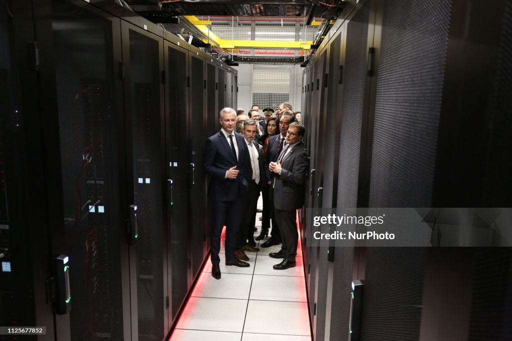 Inauguration Of A Data Center In The Northen Parisian Of Paris