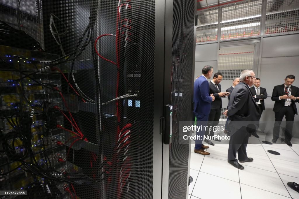 Inauguration Of A Data Center In The Northen Parisian Of Paris