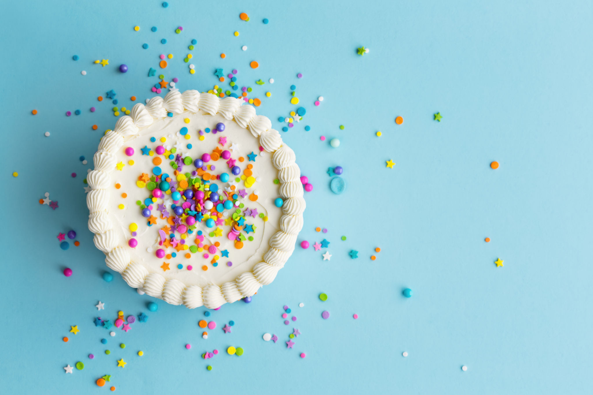 colorful cake decoration