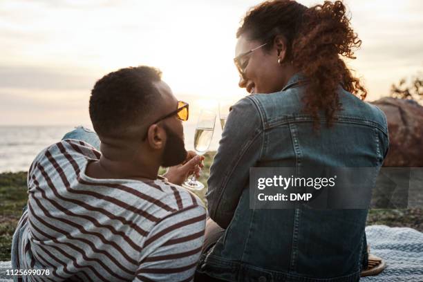 om liefde, te leven, aan ons - romantic picnic stockfoto's en -beelden