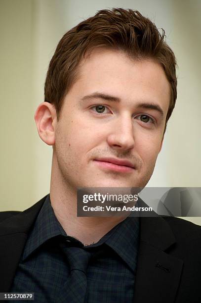 Joe Mazzello attends "The Pacific" press conference at the Four Seasons Hotel on February 24, 2010 in Beverly Hills, California.