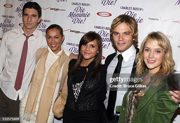 Actors from The Soap Opera "As The World Turns" Jake Silbermann, Elena Goode, Van Hansis, Alexandra Chando and Marnie Schulenburg at The Opening...