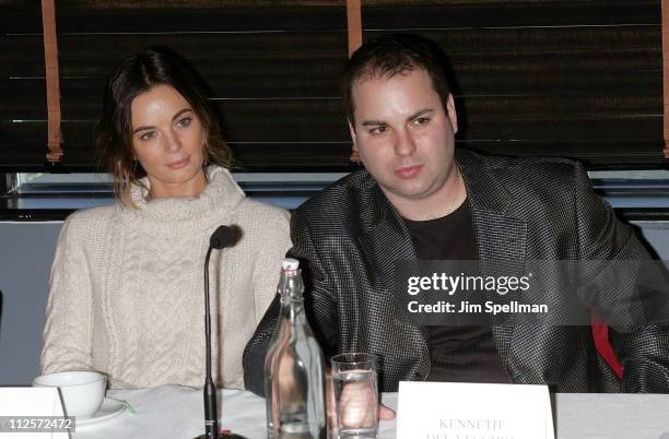 Actress Gabrielle Anwar and HIFF Chairman Kenneth Del Vecchio attend the 2008 Hoboken International Film Festival Press Conference at the Harbor Bar...