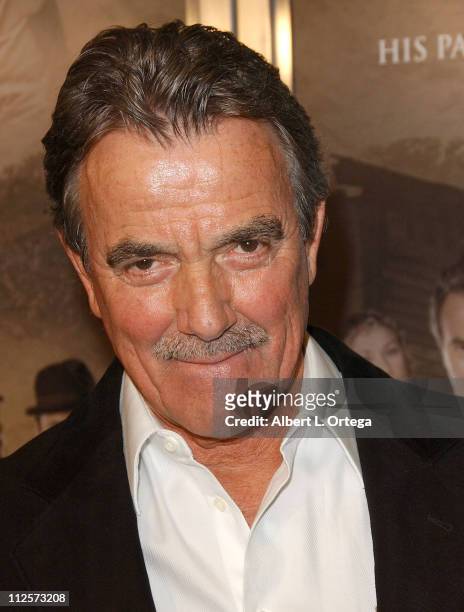 Actor Eric Braeden arrives at the World Premiere of "The Man Who Came Back" held on February 8, 2008 at The Aero Theater t in Santa Monica,...