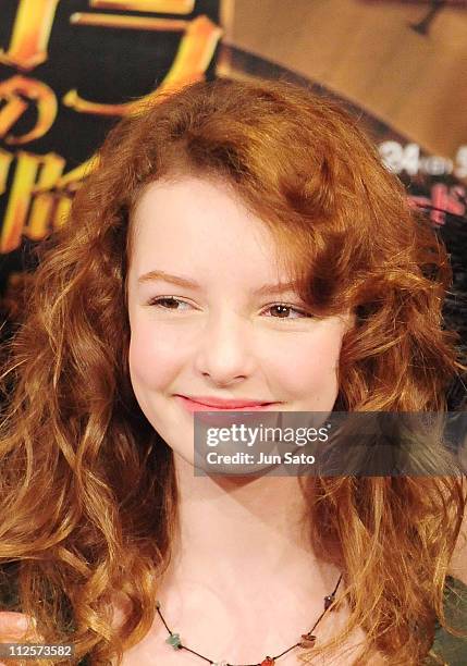 Actress Dakota Blue Richards attends "The Golden Compass" press conference at The Peninsula Tokyo on February 20, 2008 in Tokyo, Japan.