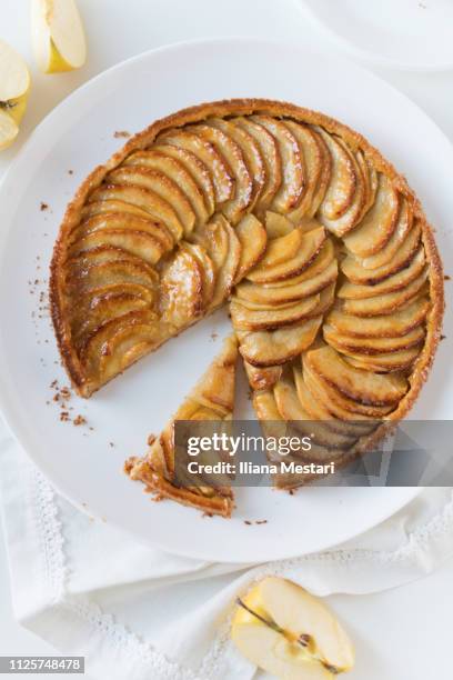 apple pie - appeltaart stockfoto's en -beelden