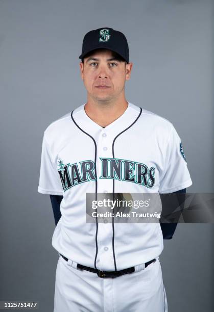 Anthony Swarzak of the Seattle Mariners poses during Photo Day on Monday, February 18, 2019 at Peoria Sports Complex in Peoria, Arizona.