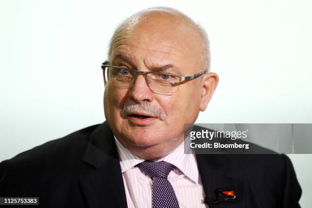 Peter Botten, managing director of Oil Search Ltd., speaks during a Bloomberg Television interview in Sydney, Australia, on Tuesday, Feb. 19, 2019....