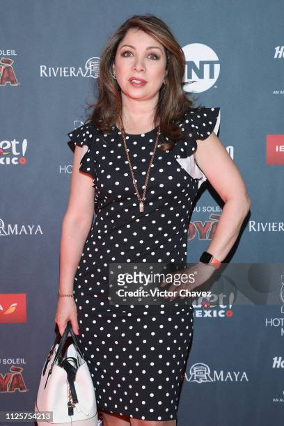 Arlette Pacheco attends a red carpet for the shortlist presentation of the Premios Platino at Cineteca Nacional on February 18, 2019 in Mexico City,...