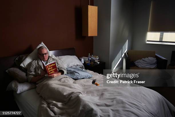 Writer Brett Easton Ellis is photographed for Les Inrockuptibles on February 17, 2016 in Los Angeles, California.