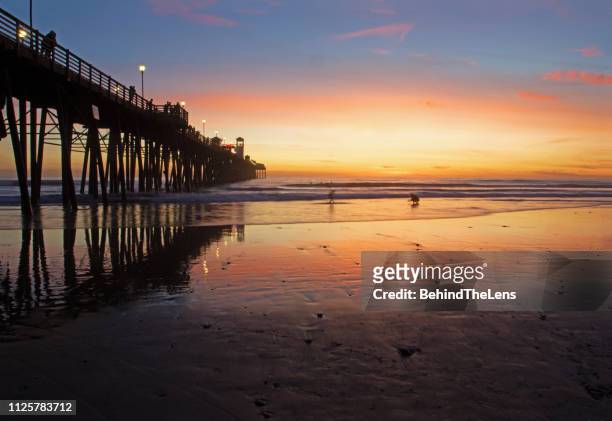 oceanside pier - oceanside pier stock pictures, royalty-free photos & images