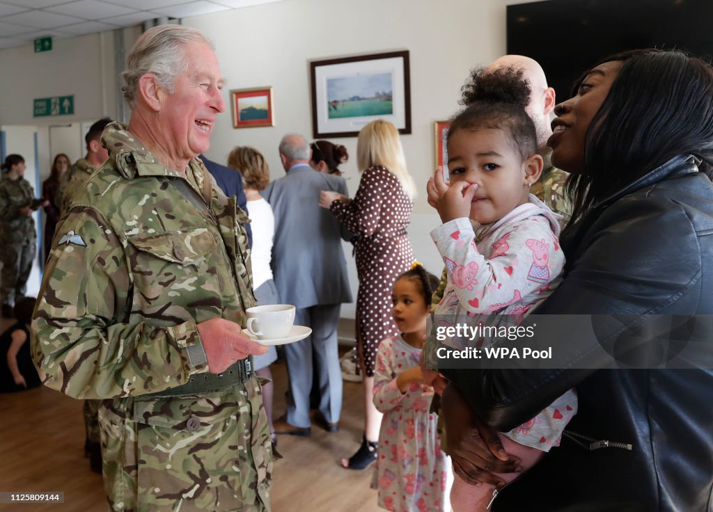 The Prince Of Wales Presents Campaign Medals To The 1st Battalion Welsh Guards