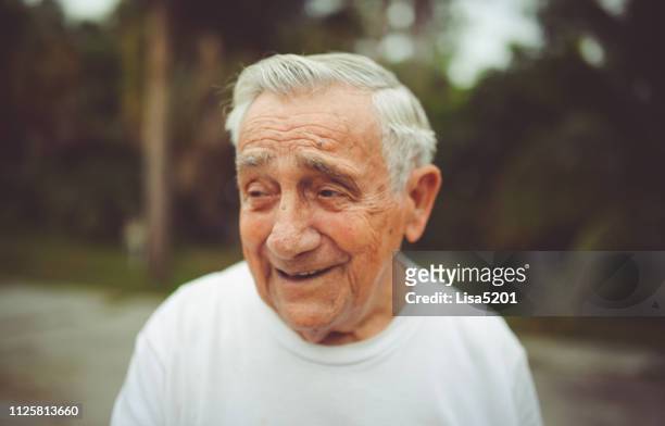 handsome funny elderly man in a portrait - italian ethnicity stock pictures, royalty-free photos & images