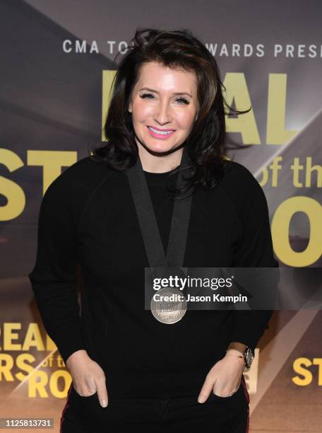 Essential Broadcast Media's Ebie McFarland attends the 2018 CMA Touring Awards at Marathon Music Works on January 28, 2019 in Nashville, Tennessee.